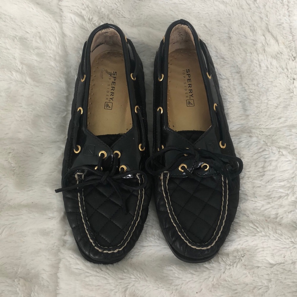 Black Quilted Sperry’s
